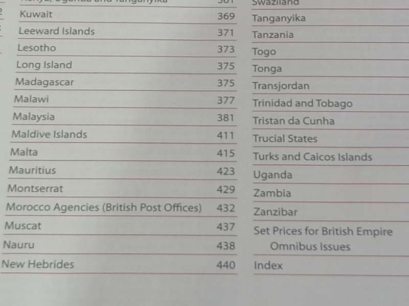 2018 Commonwealth & British Empire stamps 1840-1970(Stanley Gibbons Stamp Catalogue).