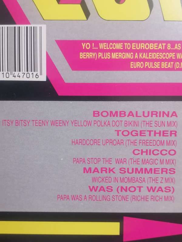 Eurobeat Vol.8 , Double album, vinyl's excellent.