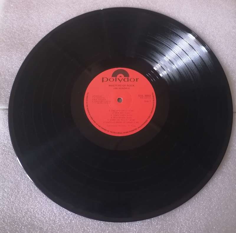 Jimi Hendrix, Master of Rock, vinyl in excellent condition.