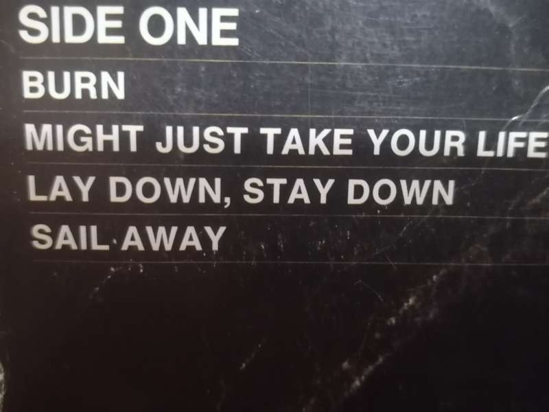 Deep Purple, burn, vinyl.