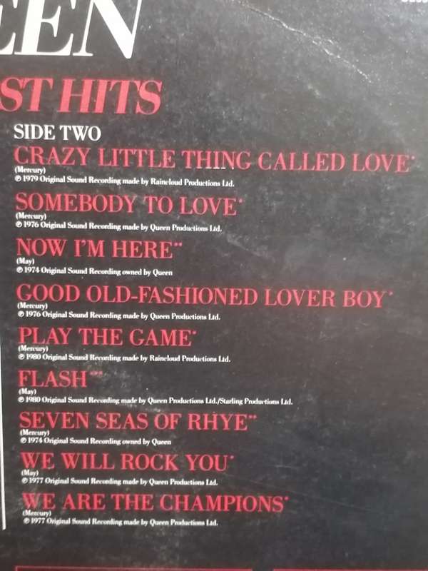 Queen, greatest hits, vinyl.