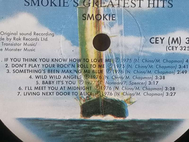 Smokie, Greatest hits, vinyl.