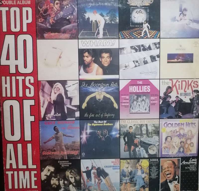 Top 40 hits of all time, double album ,vinyl's.