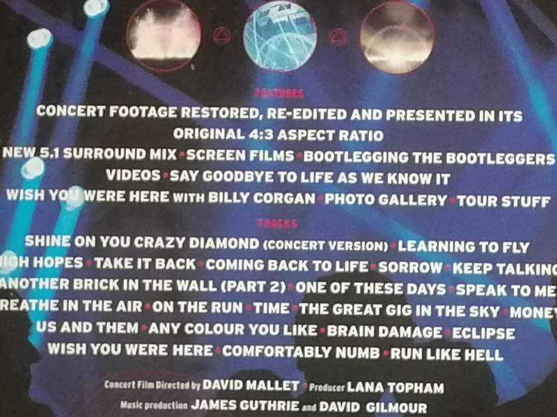 Pink Floyd in concert, P.U.L.S.E, 1994 Earls court London, 2xDVD set.