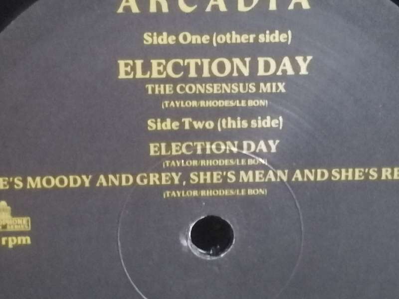 Arcadia, Day election, vinyl.
