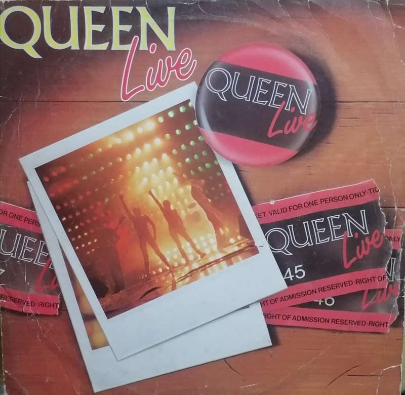 Queen live, vinyl.