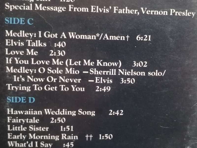Elvis Presley in concert on tour June 1977, double album, vinyl's