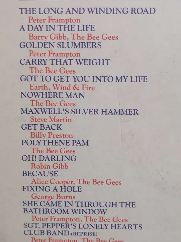 Sgt. Peppers - Peter Frampton, Bee Gees, Aerosmith and many more, Double album vinyl.