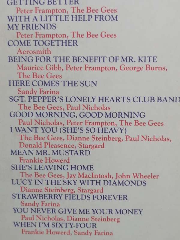 Sgt. Peppers - Peter Frampton, Bee Gees, Aerosmith and many more, Double album vinyl.