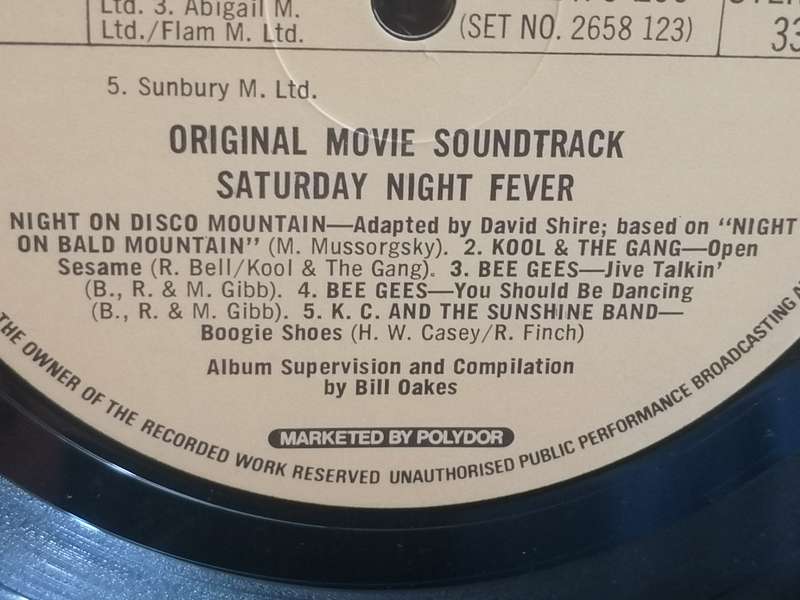 Saturday Night Fever, Original sound track, double album, vinyl's.