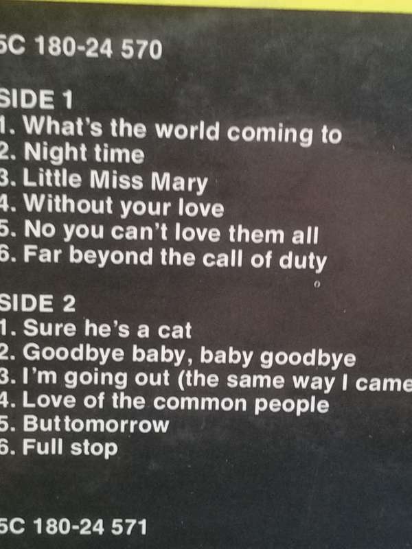 The Cats, Times were when, double album, vinyl's.