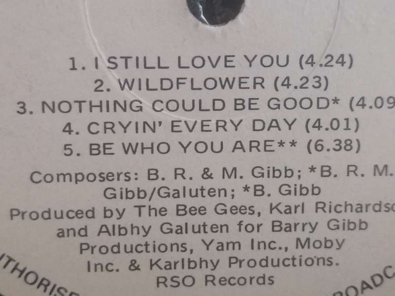 Bee Gees, Living eyes, vinyl.