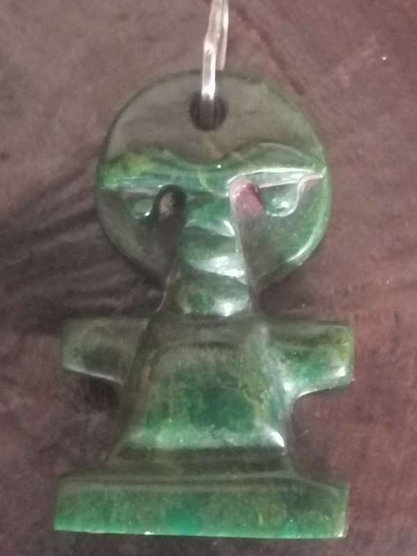 Rare & Vinitage Baberton Verdite (Jade) hand carved figure.
