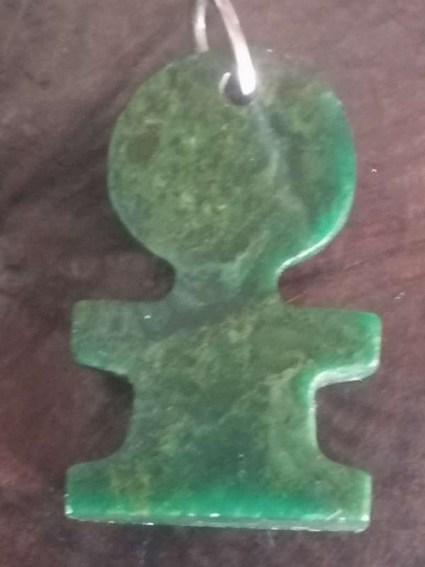 Rare & Vinitage Baberton Verdite (Jade) hand carved figure.