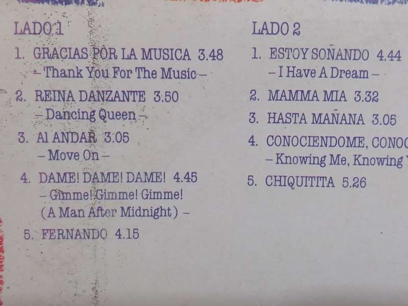 ABBA, Gracias por la music, vinyl.