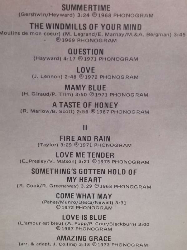 Vicky Leandros, Reflections of.., Double album, vinyl's very good.