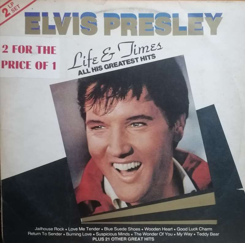 Elvis Plesley, Life & Times, all his greatest hits, Double album ,Vinyl's.