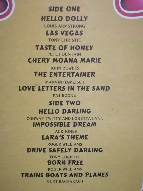 The Best Songs of our Lives Vol.1, vinyl very good.