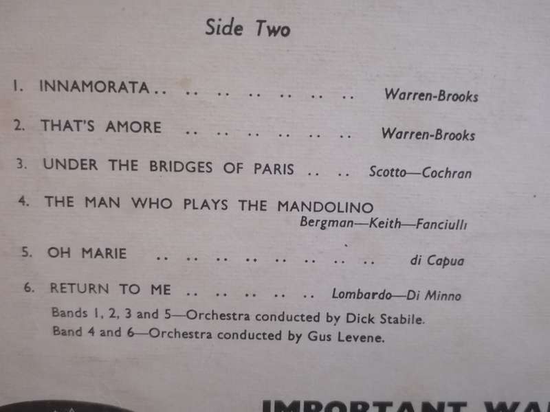 Dean Martin Magic, vinyl very good.