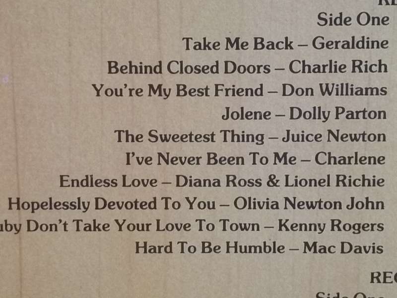 Country Songs of Love Vol.1, double album, vinyl's excellent.