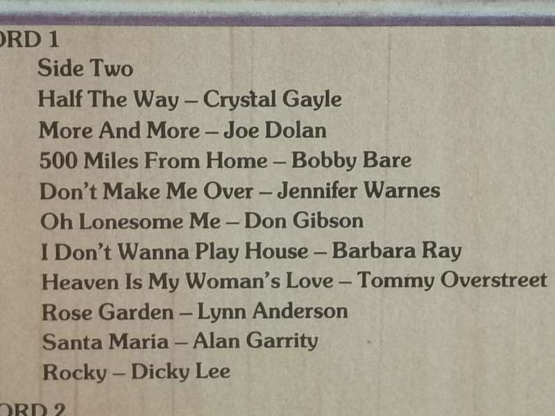 Country Songs of Love Vol.1, double album, vinyl's excellent.