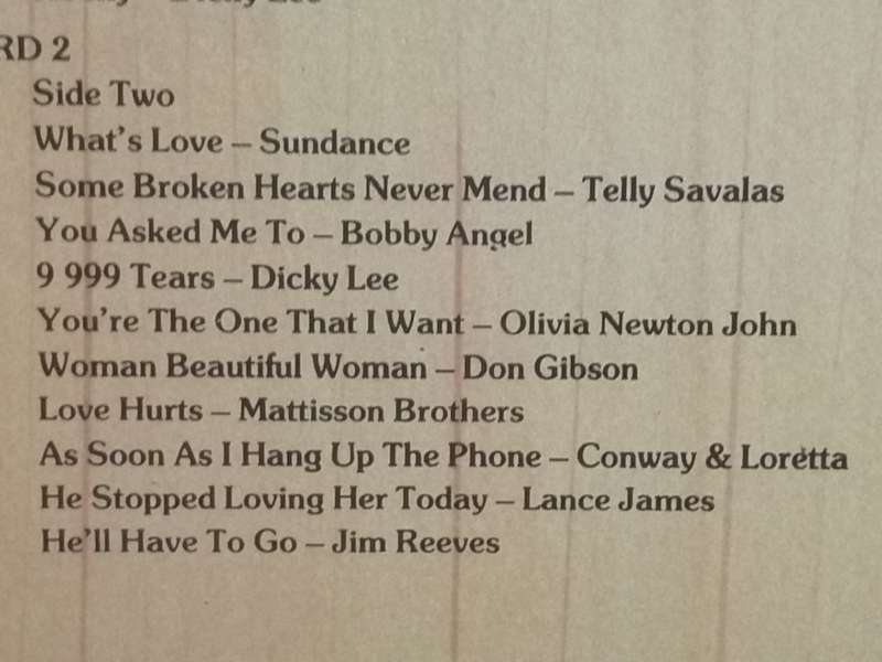 Country Songs of Love Vol.1, double album, vinyl's excellent.