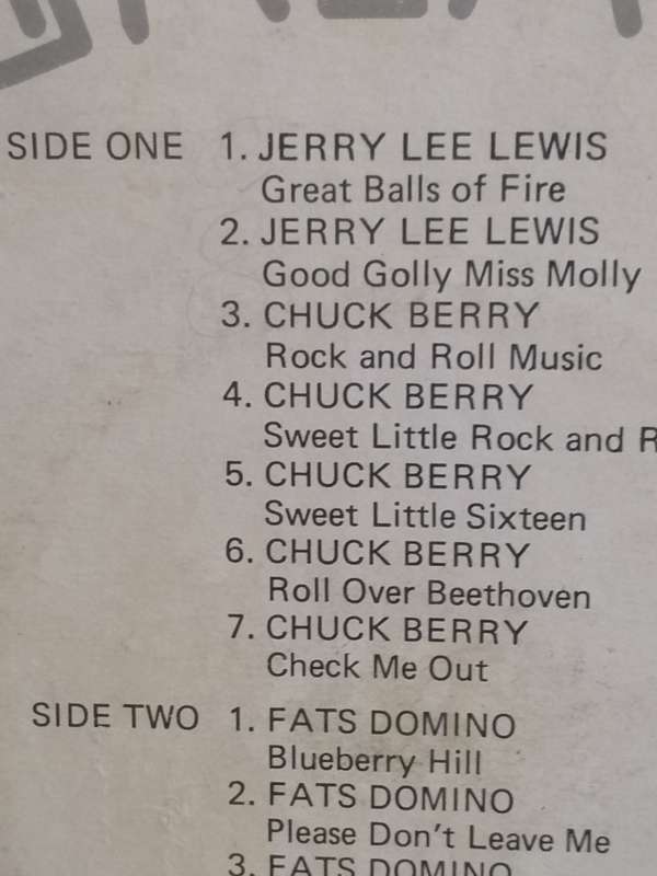 Rock n Roll Greats Vol.1, vinyl very good.