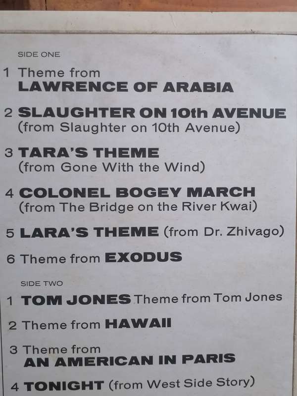 Great Film Themes No 1, vinyl excellent.