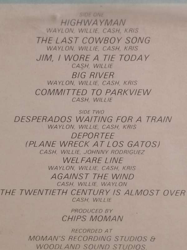Highwayman, vinyl excellent.