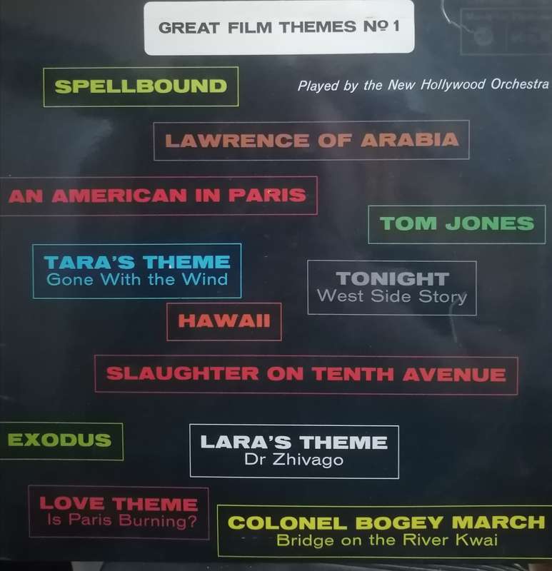 Great Film Themes No 1, vinyl excellent.