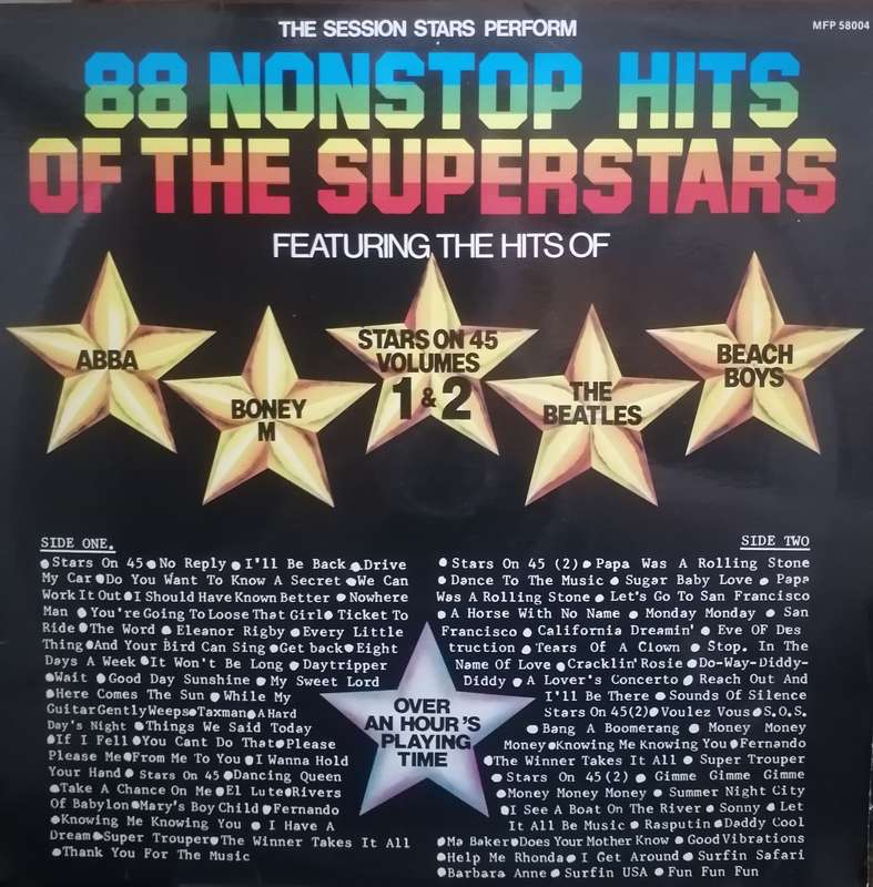 88 Nonstop hits of the Superstars, vinyl excellent.