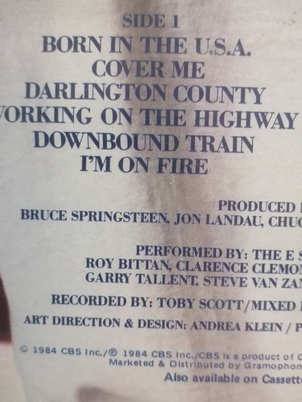 Bruce Springsteen, Born in the USA, vinyl very good.