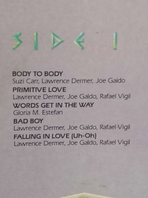 Miami Sound Machine, Primitive Love, Include, Conga & Bad Boy.., vinyl excellent.