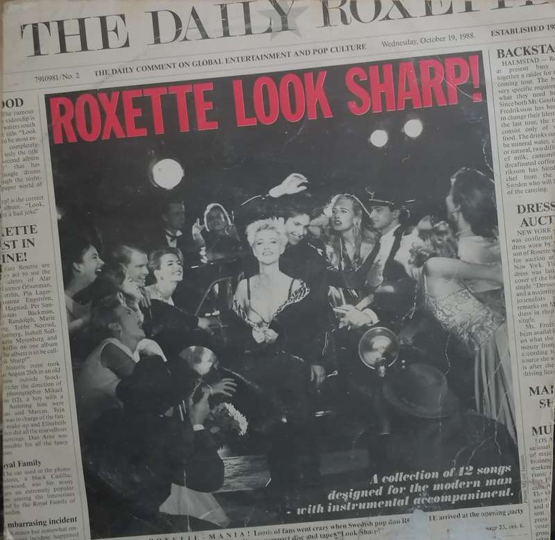 Roxette, Look Sharp, vinyl excellent.