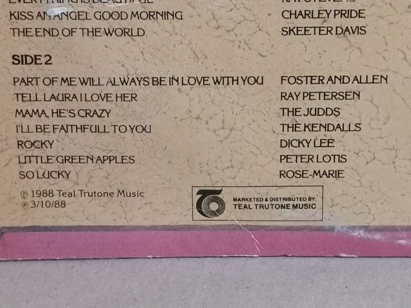 Country Songs of Love, double album, vinyl's excellent & cover good.