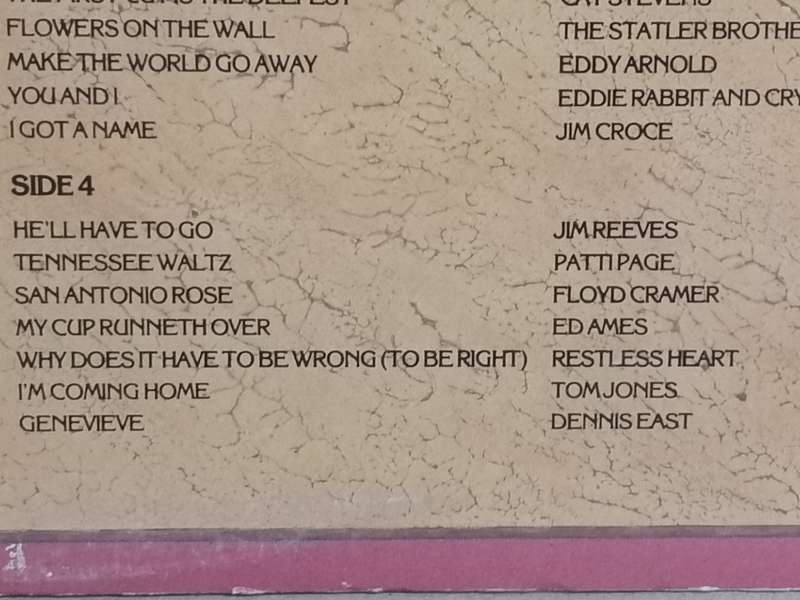 Country Songs of Love, double album, vinyl's excellent & cover good.