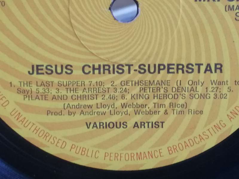 Jesus Christ Super Star, double album, vinyl's very good & cover fair.