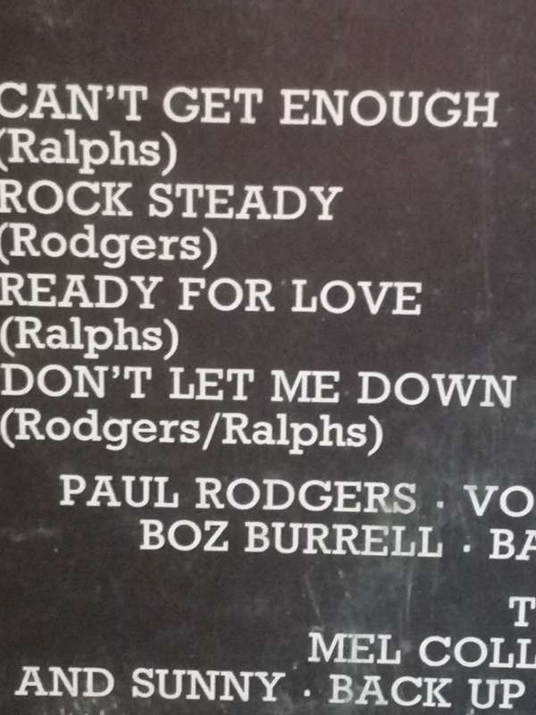 Bad Company, vinyl very good..