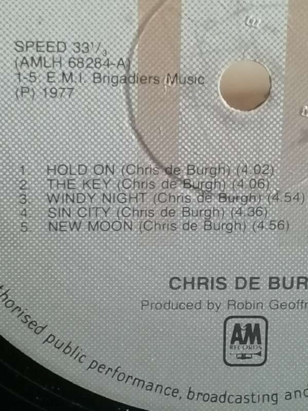 Chris de Burgh, far beyond these castle walls, vinyl very good.
