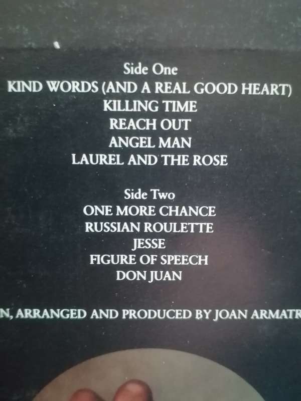 Joan Armatrading, Sleight of hand, vinyl good.