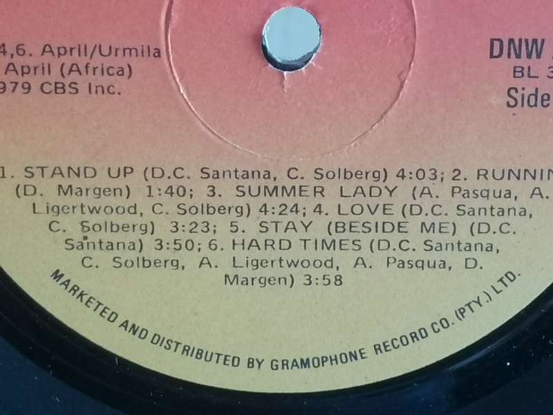 Santana Marathon, vinyl in very good condition.