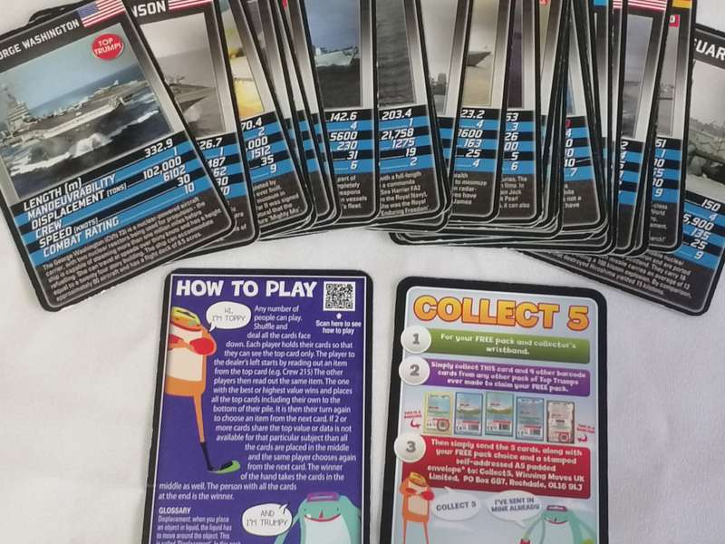 Top Trumps, Battleship card game.