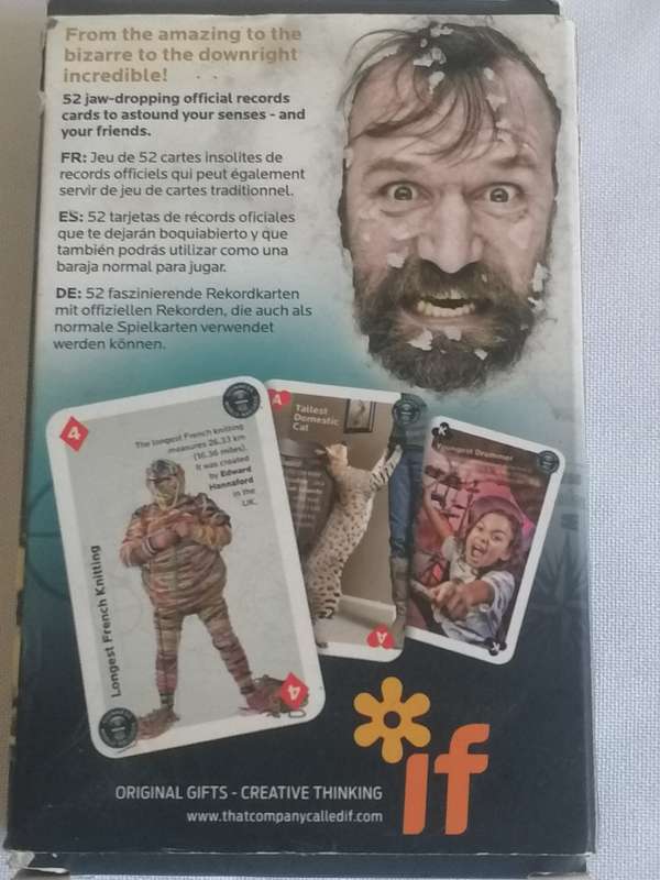 Guinness World Records, 52 Amazing Cards (Playing cards).