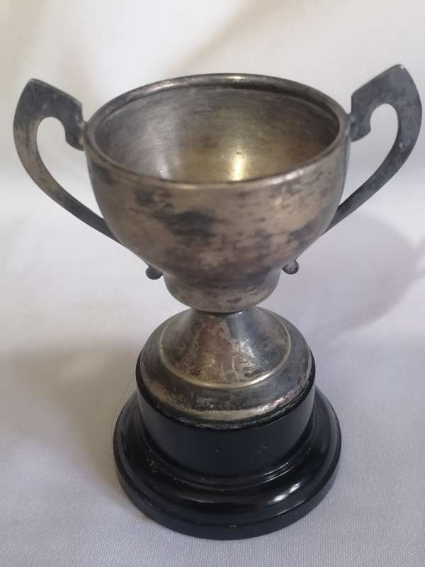 4x Vintage silver trophies, good condition, needs cleaning.