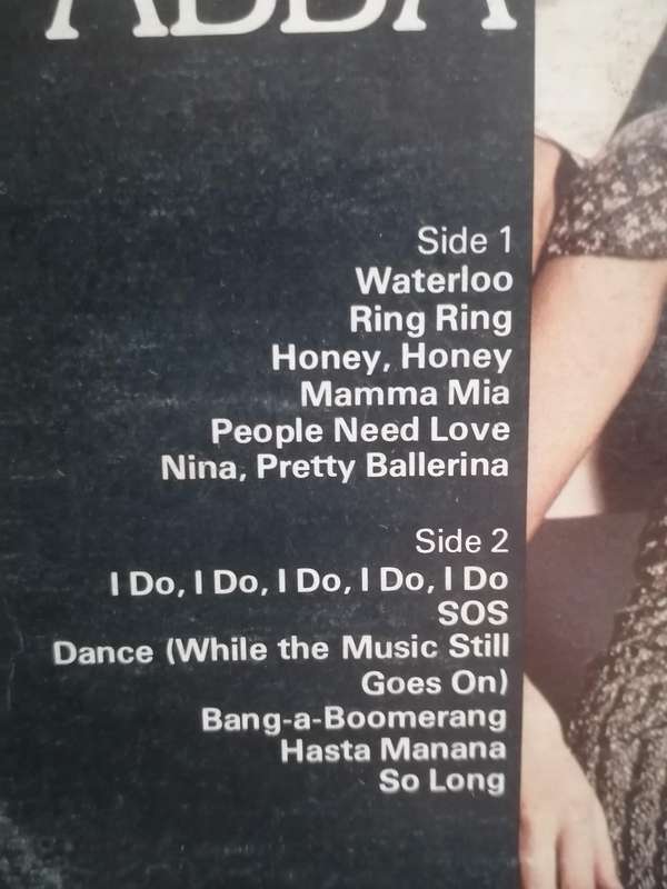 Scarce album, The Best of ABBA, vinyl very good .
