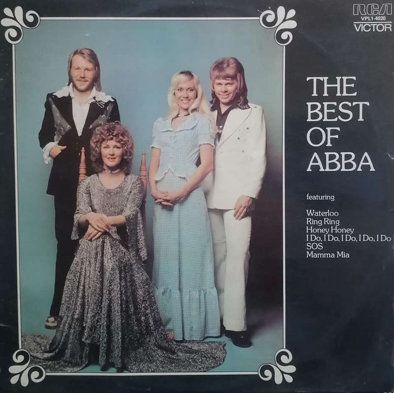 Scarce album, The Best of ABBA, vinyl very good .