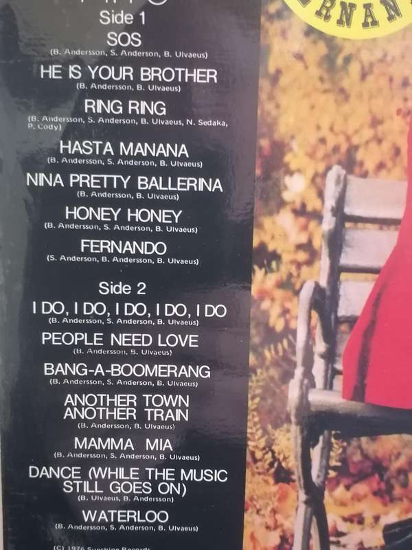 ABBA, Greatest Hits, vinyl very good.