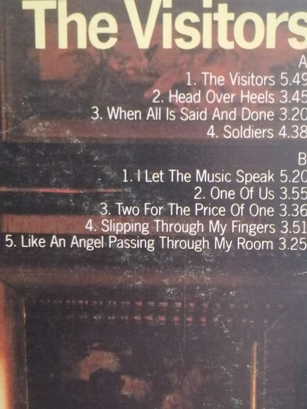 ABBA, The Vistors, vinyl very good.