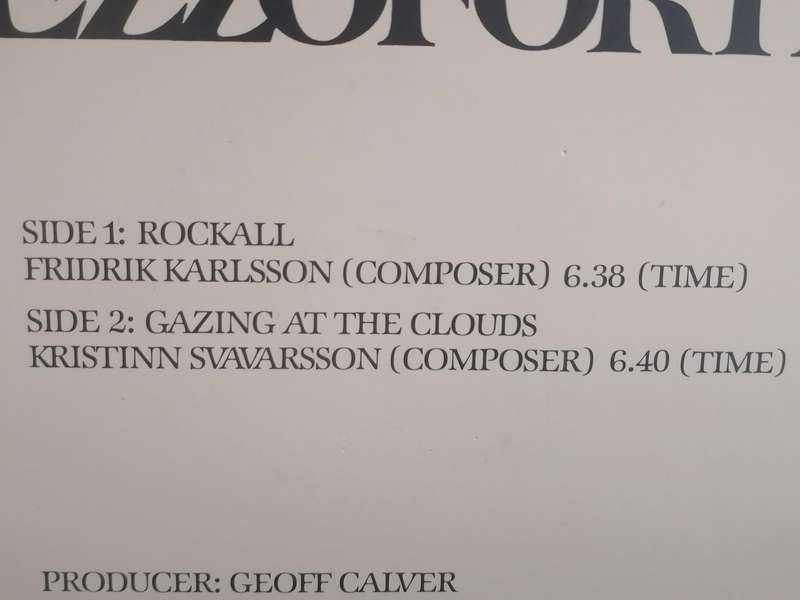 Mezzoforte, Rockall, vinyl very good.
