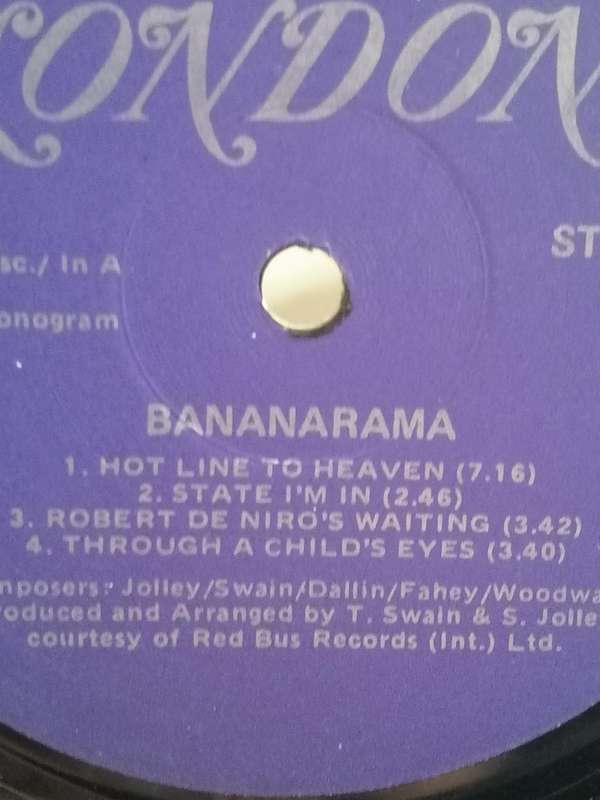 Bananarama, Inc. Robert de niro's waiting & Cruel summer., vinyl good+.